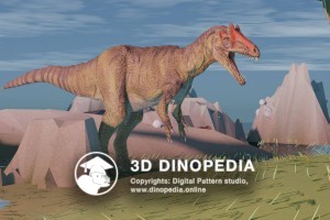 Jurassic period Allosaurus 3D Dinopedia