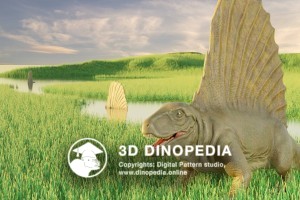 Пермский период Диметродон 3D Dinopedia