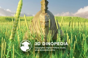 Permian period Edaphosaurus 3D Dinopedia