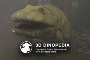 Carboniferous period Eryops 3D Dinopedia