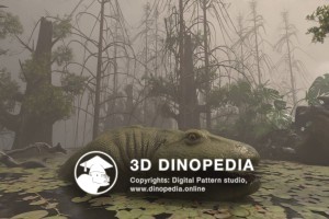 Carboniferous period Eryops 3D Dinopedia