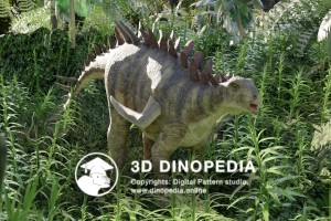 Jurassic period Gigantspinosaurus 3D Dinopedia