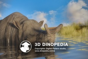 Paleogene period Megacerops 3D Dinopedia