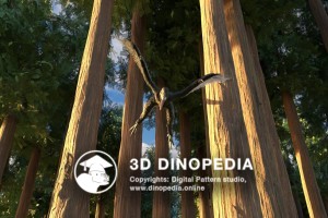 Cretaceous period Microraptor 3D Dinopedia