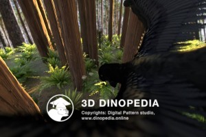 Cretaceous period Microraptor 3D Dinopedia