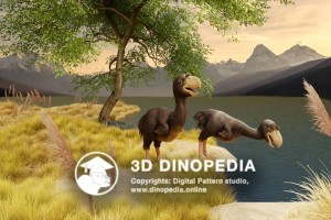 Neogene period Phorusrhacos 3D Dinopedia