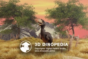 Neogene period Phorusrhacos 3D Dinopedia