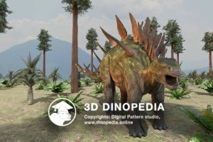 Jurassic period Kentrosaurus 3D Dinopedia