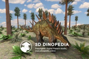 Jurassic period Kentrosaurus 3D Dinopedia