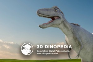 Cretaceous period Qianzhousaurus 3D Dinopedia