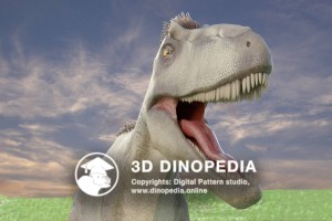 Cretaceous period Qianzhousaurus 3D Dinopedia