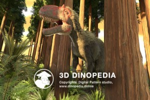 Cretaceous period Yutyrannus 3D Dinopedia