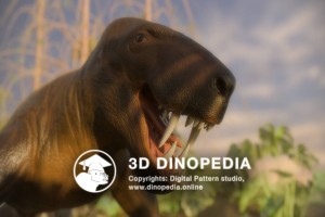 Permian period Inostrancevia 3D Dinopedia