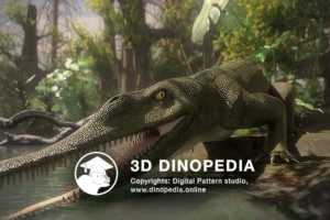 Триасовый период Рутиодон 3D Dinopedia