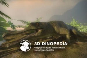 Триасовый период Рутиодон 3D Dinopedia