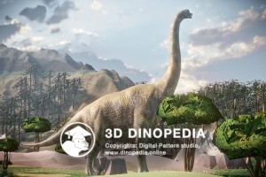 Jurassic period Giraffatitan 3D Dinopedia