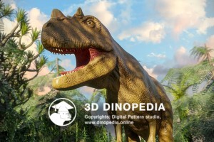 Jurassic period Ceratosaurus 3D Dinopedia