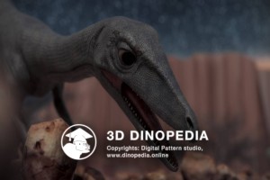 Jurassic period Compsognathus 3D Dinopedia