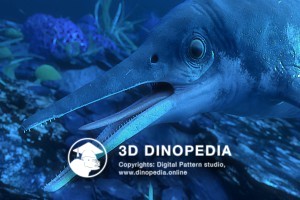 Jurassic period Ophthalmosaurus 3D Dinopedia