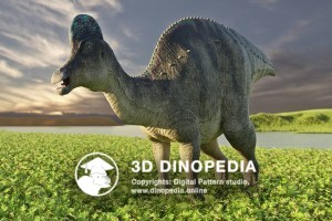 Cretaceous period Corythosaurus 3D Dinopedia