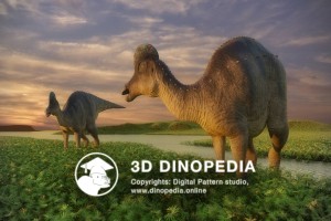 Cretaceous period Corythosaurus 3D Dinopedia