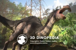 Cretaceous period Deinocheirus 3D Dinopedia