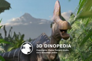 Cretaceous period Lambeosaurus 3D Dinopedia