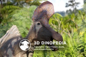 Cretaceous period Lambeosaurus 3D Dinopedia