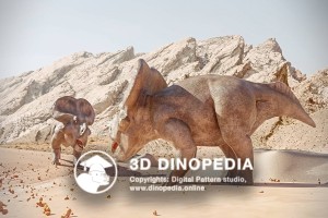 Cretaceous period Protoceratops 3D Dinopedia