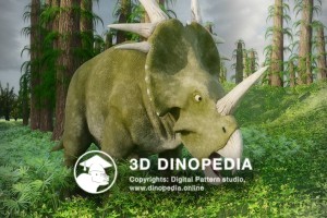 Cretaceous period Styracosaurus 3D Dinopedia