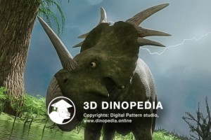 Меловой период Стиракозавр 3D Dinopedia