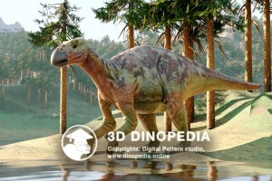 Cretaceous period Iguanodon 3D Dinopedia