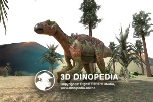 Cretaceous period Iguanodon 3D Dinopedia