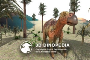 Cretaceous period Iguanodon 3D Dinopedia