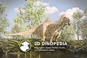 Cretaceous period Iguanodon 3D Dinopedia