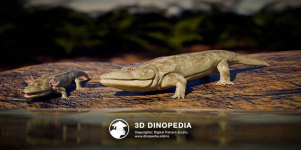 Triassic period Broomistega 3D Dinopedia