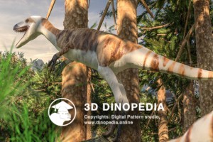 Cretaceous period Sinosauropteryx 3D Dinopedia