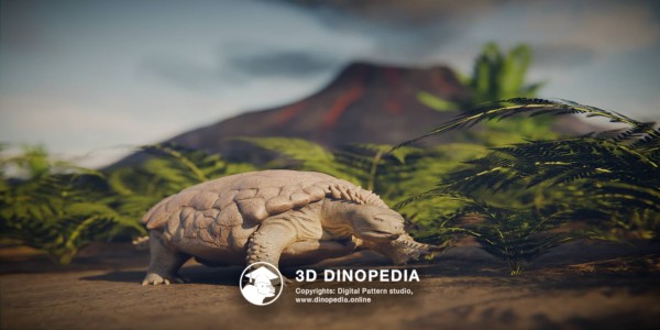 Триасовый период Проганохелис 3D Dinopedia
