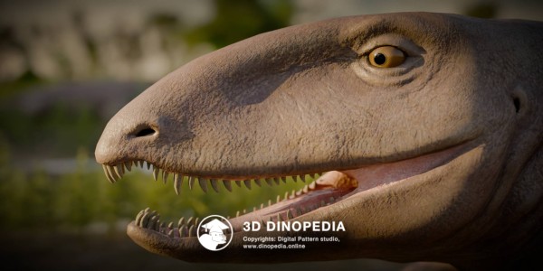Каменноугольный период Офиакодон 3D Dinopedia
