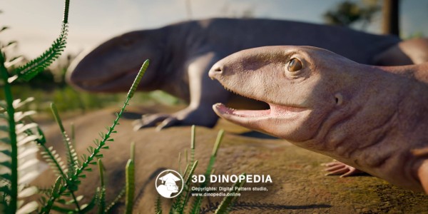 Каменноугольный период Офиакодон 3D Dinopedia