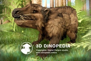 Cretaceous period Repenomamus 3D Dinopedia