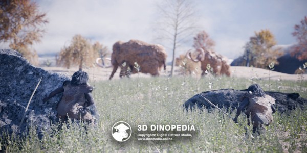 Quaternary period Neanderthal 3D Dinopedia