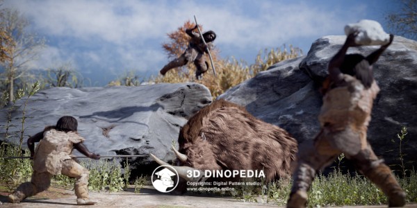 Quaternary period Neanderthal 3D Dinopedia