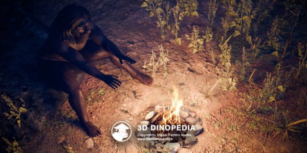 Quaternary period Neanderthal 3D Dinopedia