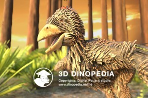 Cretaceous period Confuciusornis 3D Dinopedia