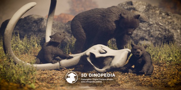 Quaternary period Arctodus 3D Dinopedia
