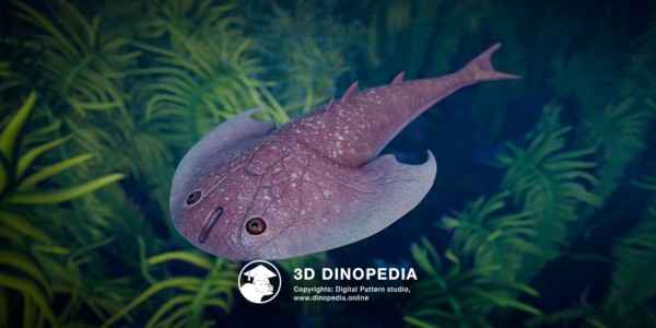 Silurian period Tujiaaspis 3D Dinopedia