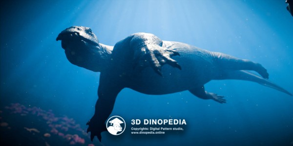 Triassic period Placodus 3D Dinopedia