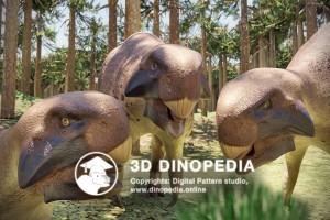 Cretaceous period Psittacosaurus 3D Dinopedia