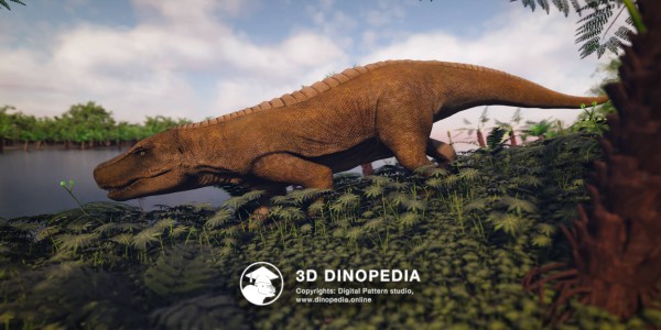 Triassic period Saurosuchus 3D Dinopedia